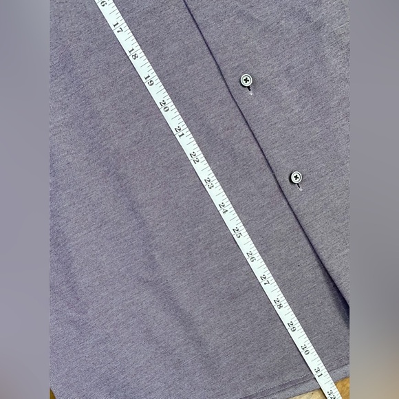 Boss Hugo Boss Men’s Purple Performance Sharp Fit Dress Shirt Micro Pattern XL - Picture 10 of 11